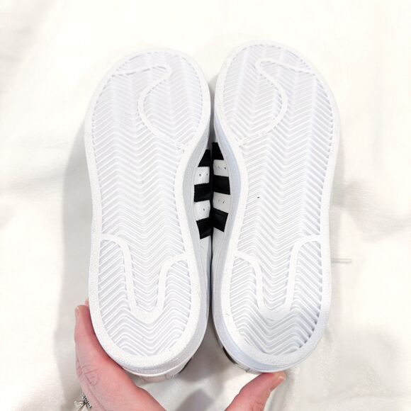 NWOT Adidas Pro Model Superstar High Top Sneaker Shoes White Black 6.5 M / 8 W - Picture 4 of 10